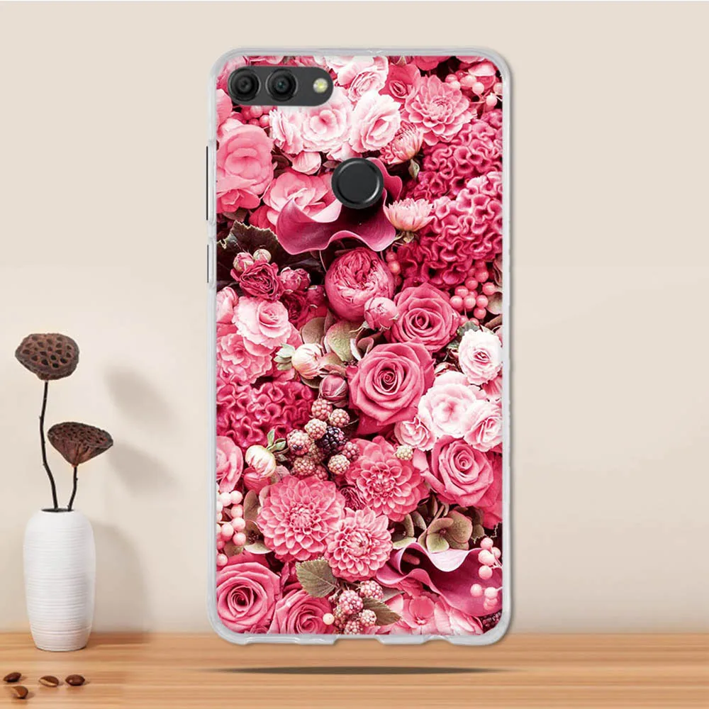 Чехол для Huawei Y9 2018 силиконовый чехол задняя крышка мягкий из ТПУ