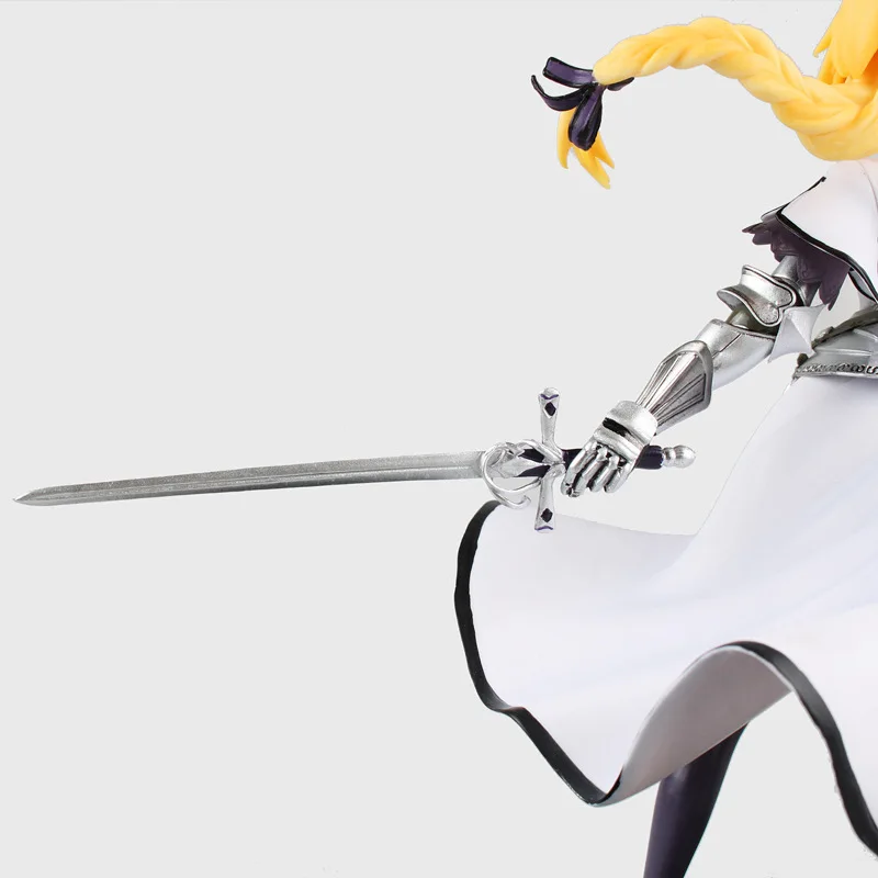 Аниме Фигурка 20 см Fate/Apocrypha Jeanne dɺrc Saber Лилия белый цвет ПВХ фигурка