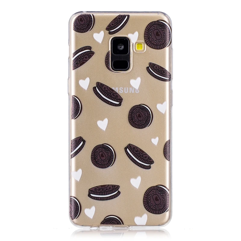 ТПУ мягкий чехол для Samsung Galaxy A8 плюс 2018 прозрачные ультра-тонкие силиконовые Coque