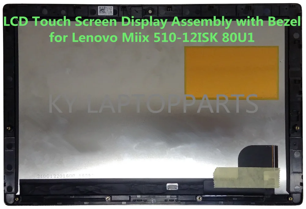 Бесплатная доставка ЖК-дисплей с сенсорным экраном в сборе для Lenovo Miix 510-12ISK 12IKB 80U1