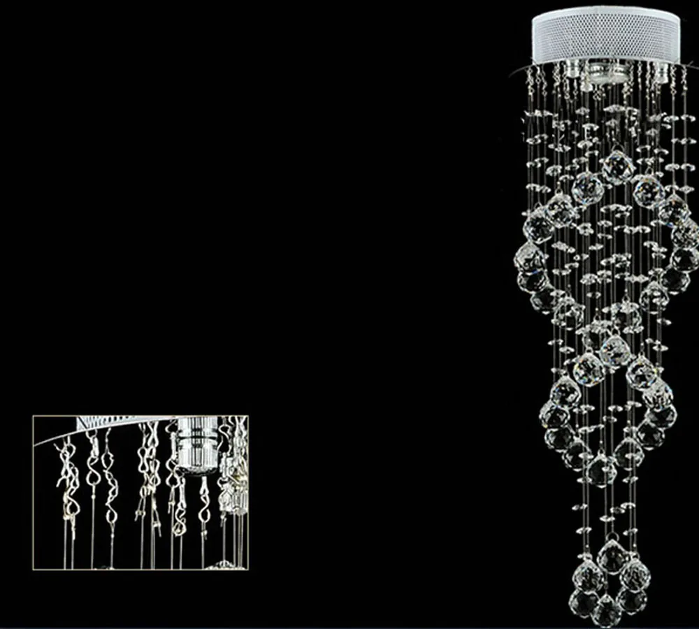 Современная креативная светодиодная хрустальная лампа K9 потолочный светильник