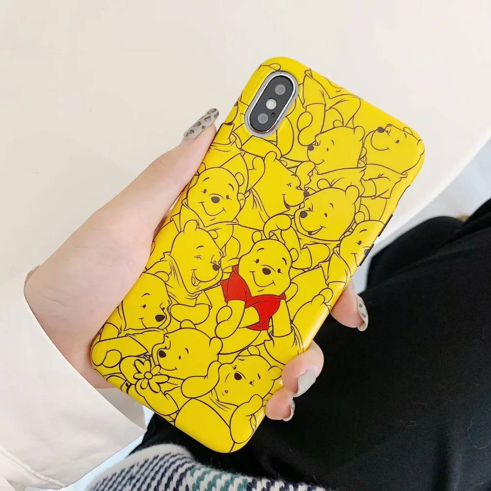 Cute Cartoon Bear Phone Case For iPhone X XS XSMax XR Silicone Animal Soft Tpu Cases 6 6S 7 8 Plus Back Cover |