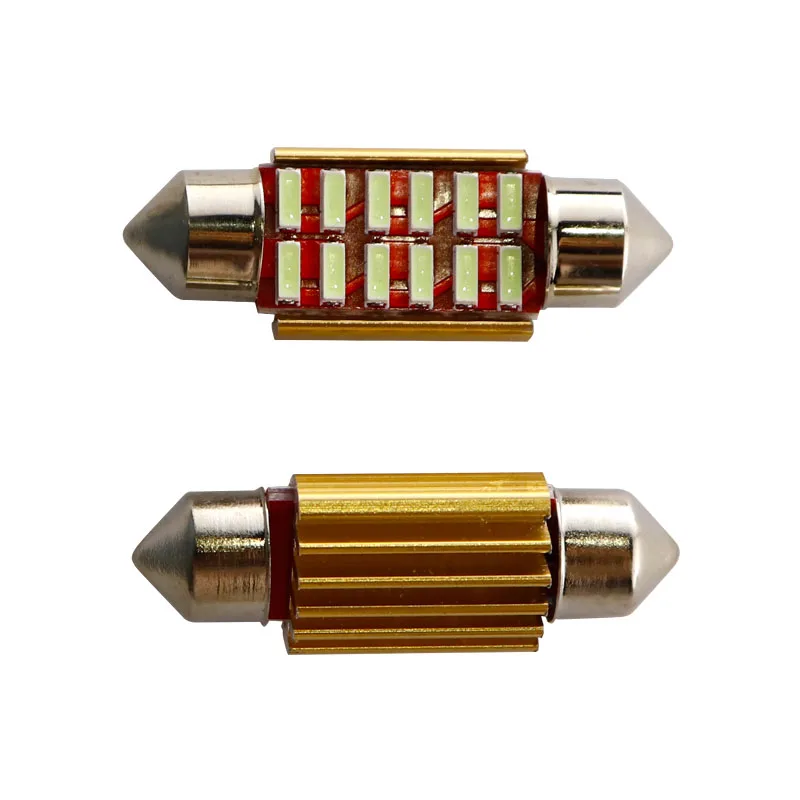 Гирлянда c5w 12 smd 4014 светодиодная 31 мм 36 39 41 50 мА алюминиевый корпус автомобильное