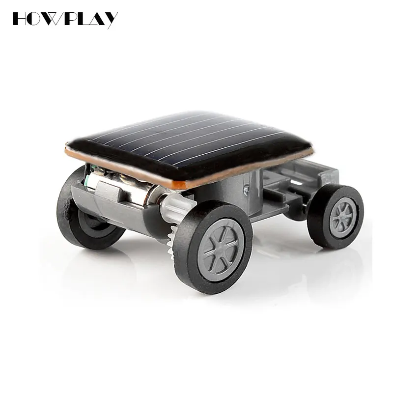 HowPLay миниатюрный солнечный автомобиль электрический игрушечный детская