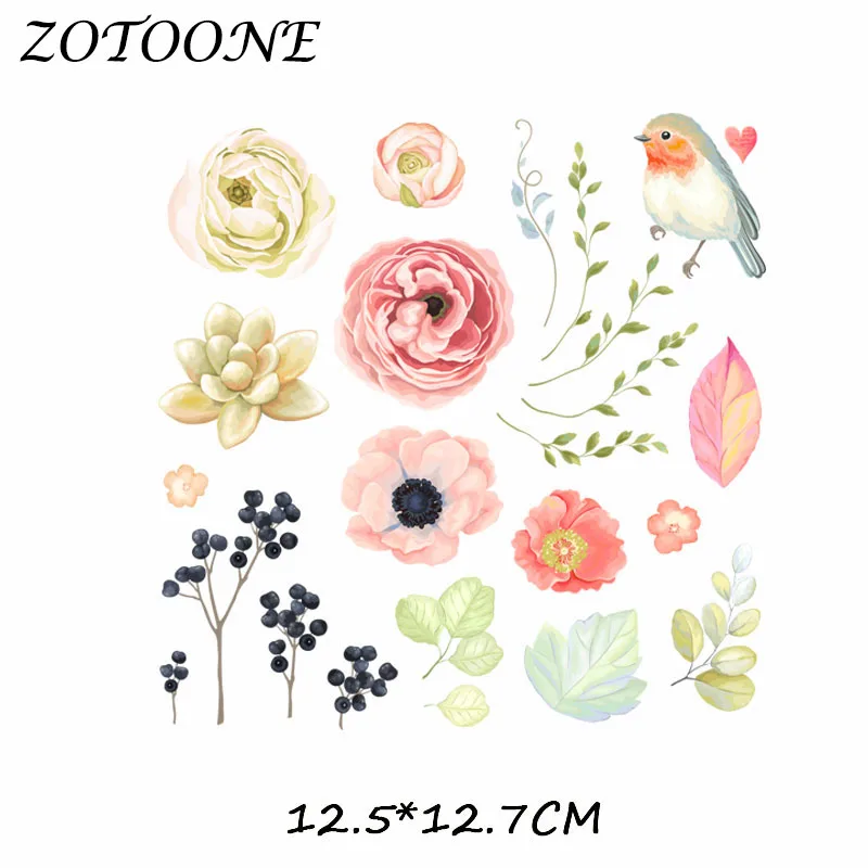 ZOTOONE Симпатичные животные передачи тепла патчи железные на для одежды аппликация