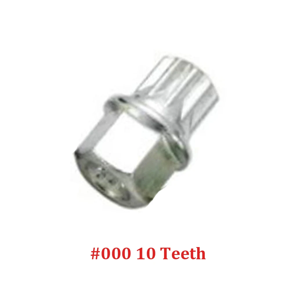 000 10 teeth 1 шт. Противоугонный колесный винт Болт замок гайка ключ адаптер#000-#009 для Volkswagen Bora Golf Jetta Passat для Audi A4 A6 A8 TT Q7 Q5 - Название цвета: 000 10 teeth