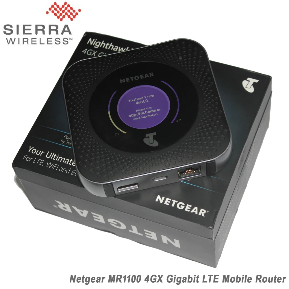 

Netgear MR1100 1GB Cate 16 4GX Gigabit 4G LTE Mobile Sim Card Router For LTE,WiFi And Ethernet Connection