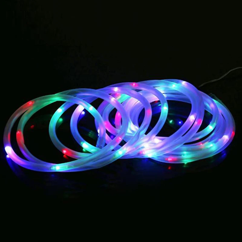 5 м/50LED красочные светодиодные солнечные огни шланг Солнечный свет на открытом