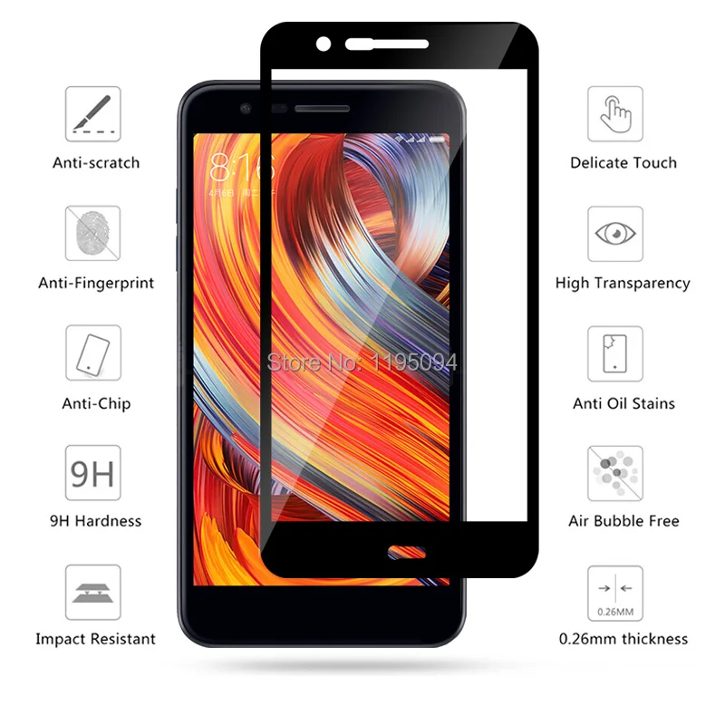 2.5D 9 H полное покрытие ультра тонкий закаленное Стекло Экран протектор для LG K10 2018 5