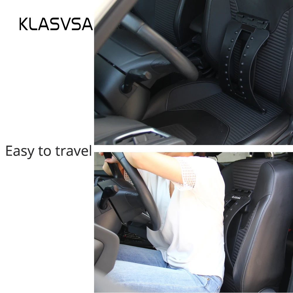 KLASVSA Back Stretcher Massager Neck Waist Magic Support Home Muscle Stimulator Pain Relief Relaxation Fitness Equipment |