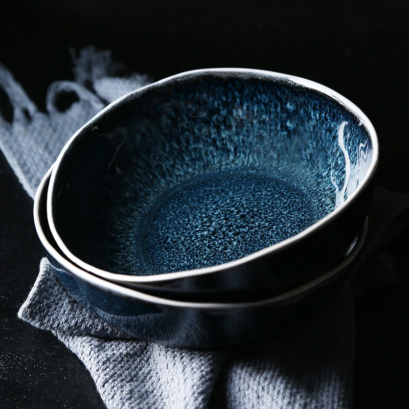 Креативная десертная чаша керамическая посуда с подглазурью кухонные