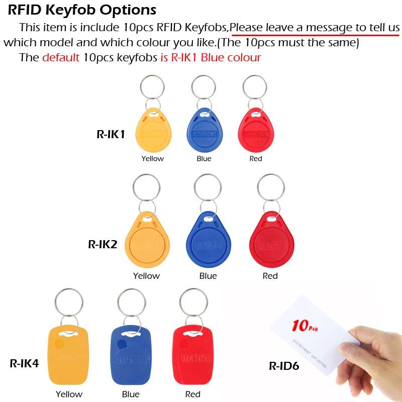 Система RFID контроля доступа RAYKUBE Набор сделай сам для безопасности дверей с