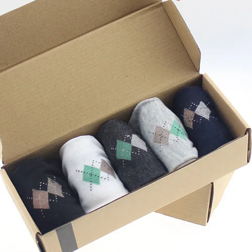 Носки мужские с принтом ромба 5 цветов|socks toe socks|socks exportsock file |