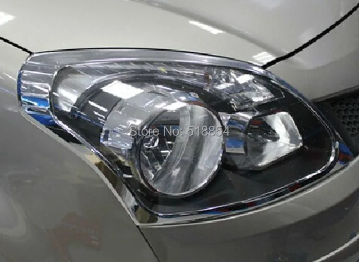 ABS Хромированная передняя фара крышка 4 шт./компл. для Renault Koleos 2009 2010