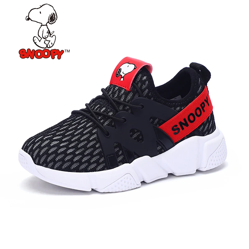 Snoopy/детские мягкие дышащие кроссовки для бега повседневная обувь из сетчатого