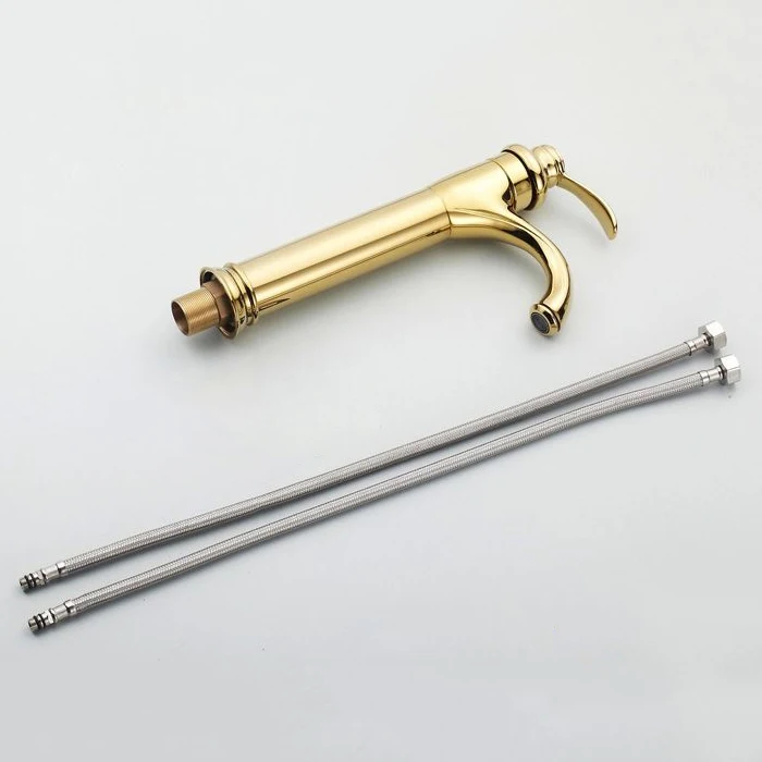 Смесители для раковины латунный золотистый современный смеситель в ванную