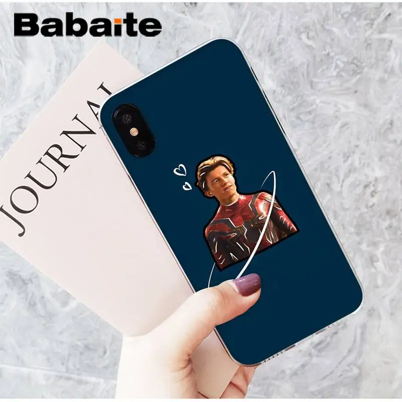 A3 Babaite том Холланд Человек-паук модный крутой мальчик чехол для телефона для iPhone X XS MAX 6 6S 7 7plus 8 8Plus 5 5S XR 10 11 11pro 11promax - Цвет: A3