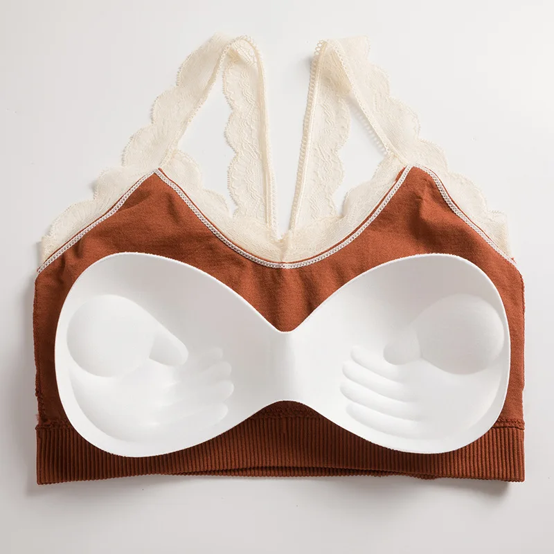 

Women Lace Bra Female Lace Strap Top Bra Summer Ladies Cotton Slim Camis Tops