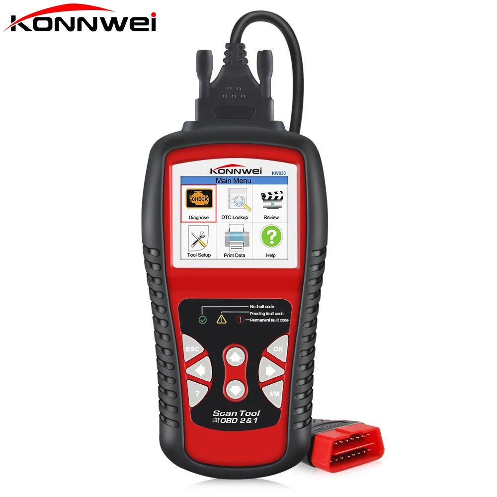 Цена по прейскуранту завода OBDII EOBD CAN Сканер Инструмент KW830 автоматический