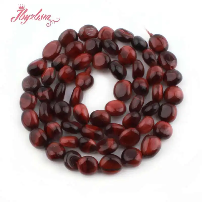 Red Tiger Eye 4x6x5-8mm нерегулярный, свободной формы натуральный камень разделитель для DIY ожерелье ювелирные изделия для создания браслетов 1" - Цвет: Red Tiger Eye