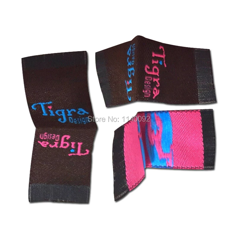 Бесплатная доставка тканые этикетки для одежды на заказ с петля или Центральной