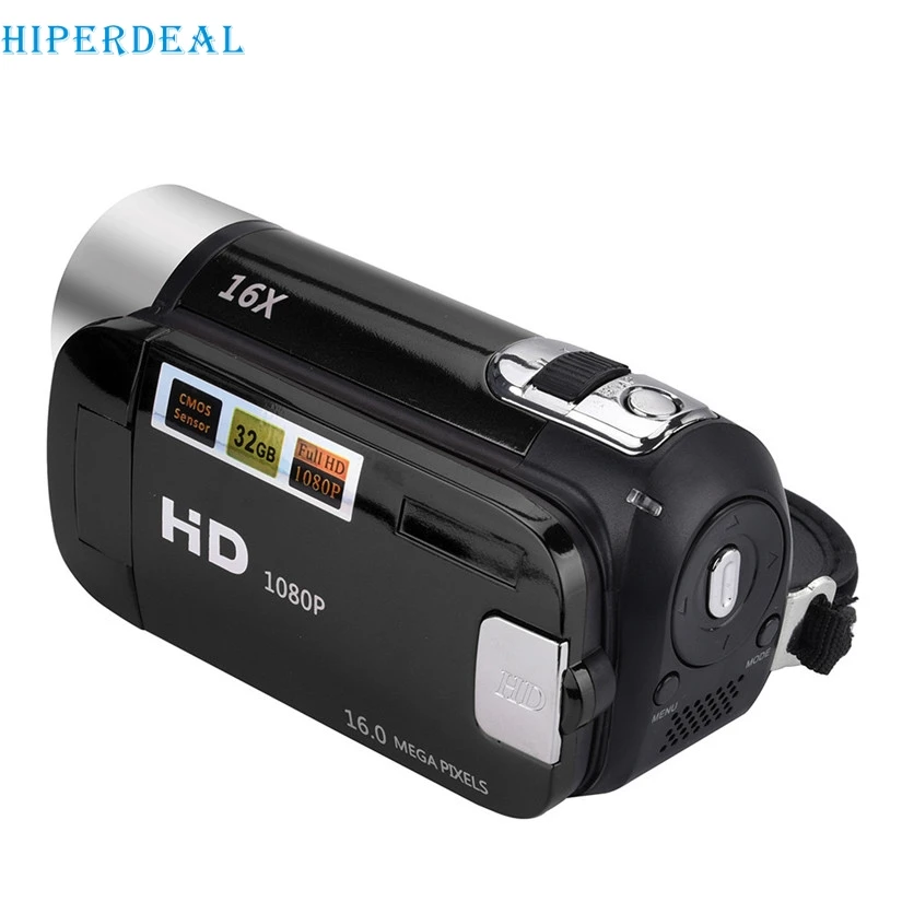 HIPERDEAL TFT ЖК дисплей камера Full HD 1080 P Портативные видеокамеры 16x зум 16MP домашнего использования цифровой w/2," Вращающийся ЖК-экран# M