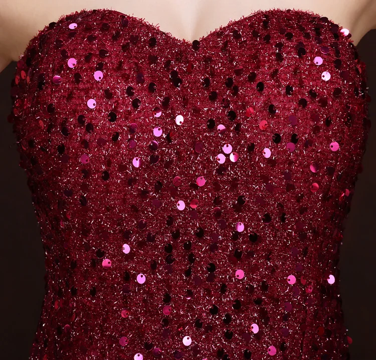 

New Chinese Oriental Off Shoulder Wedding Women Sexy Sequins Long Cheongsam Evening Dress Elegant Princess Dresses Modern Qipao