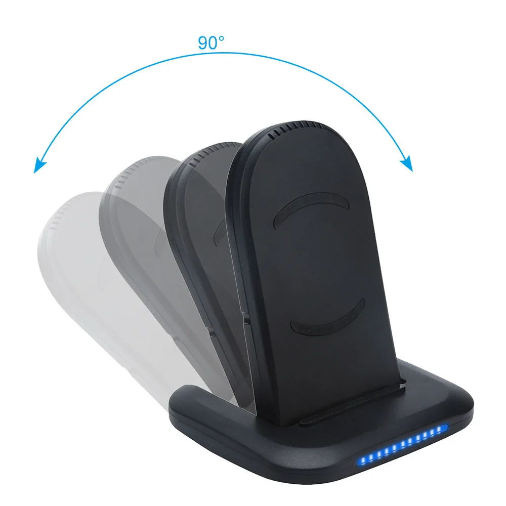 10000mAh power Bank Qi Беспроводная Быстрая зарядка USB светодиодный портативный аккумулятор зарядное устройство 25