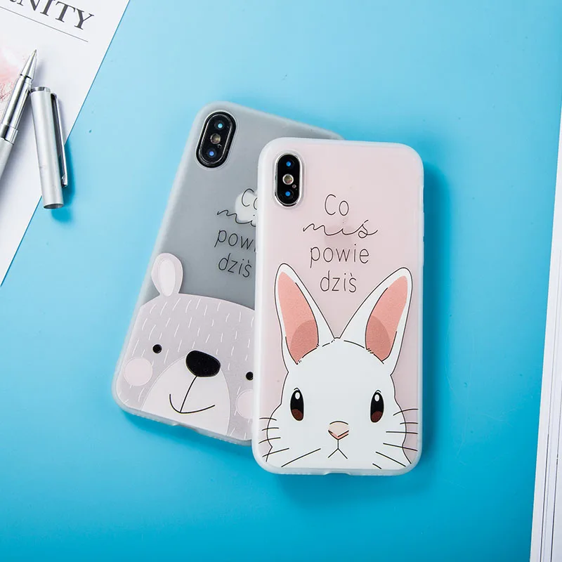 Чехол Cyato с рисунком животных для iPhone 6 s 7 Plus чехол из ТПУ 8 S plus X измельченным |