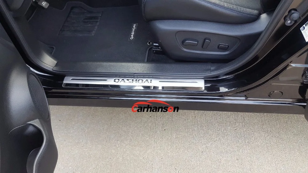 Аксессуары для стайлинга автомобилей для Nissan Qashqai j11 Накладка на порог из нержавеющей стали, Защитная Наклейка на порог