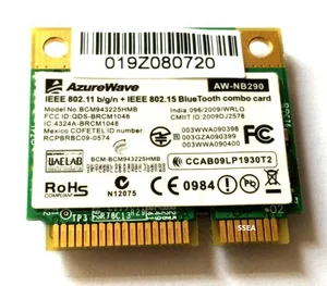 Оптовая продажа, новинка, внутренняя беспроводная Wi-Fi карта Broadcom Bcm943225HMB BCM43225 для Bluetooth 3,0, половинная мини-PCI-E карта 802,11 N 300M