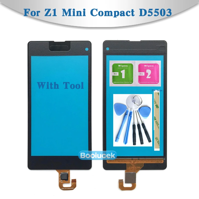 

Replacement High Quality 4.5" For Sony Xperia Z1 Mini Compact D5503 Touch Screen Digitizer Sensor Outer Glass Lens Panel