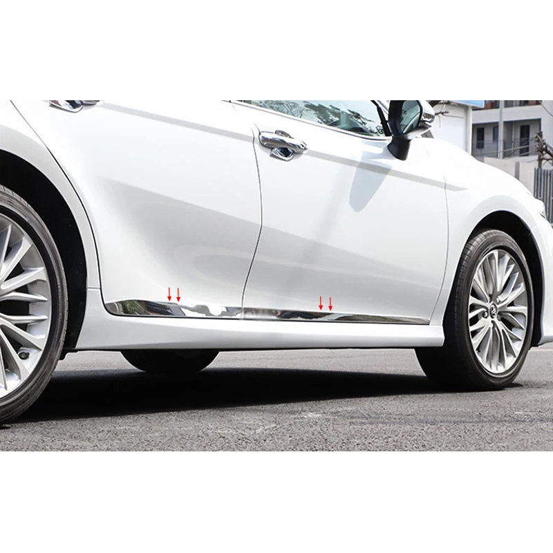 Накладка на корпус автомобиля для Toyota Camry 2018 боковая защита двери хромированные
