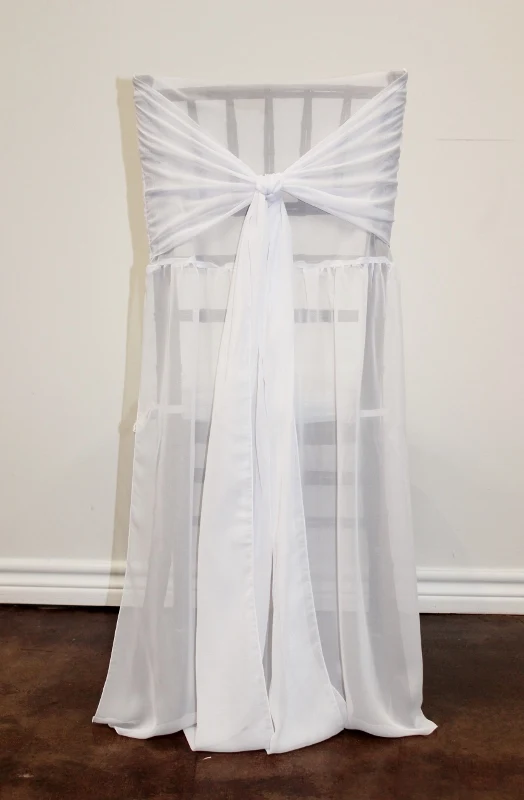 

100 pcs Free Shipping Chiffon New Design Chiavari Chair Cap Chair Cover