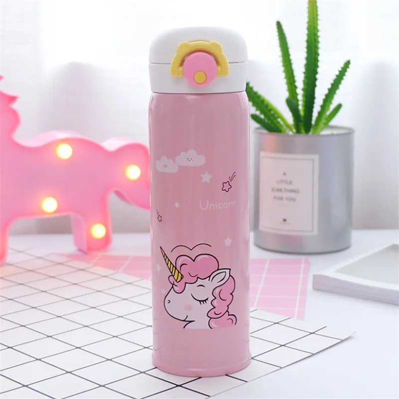 Pink Детская бутылка для воды спортивная Garrafa De Agua Пластиковый шейкер переносная Питьевая Бутылка Чашка/термобутылка из нержавеющей стали для воды. Q - Цвет: Pink