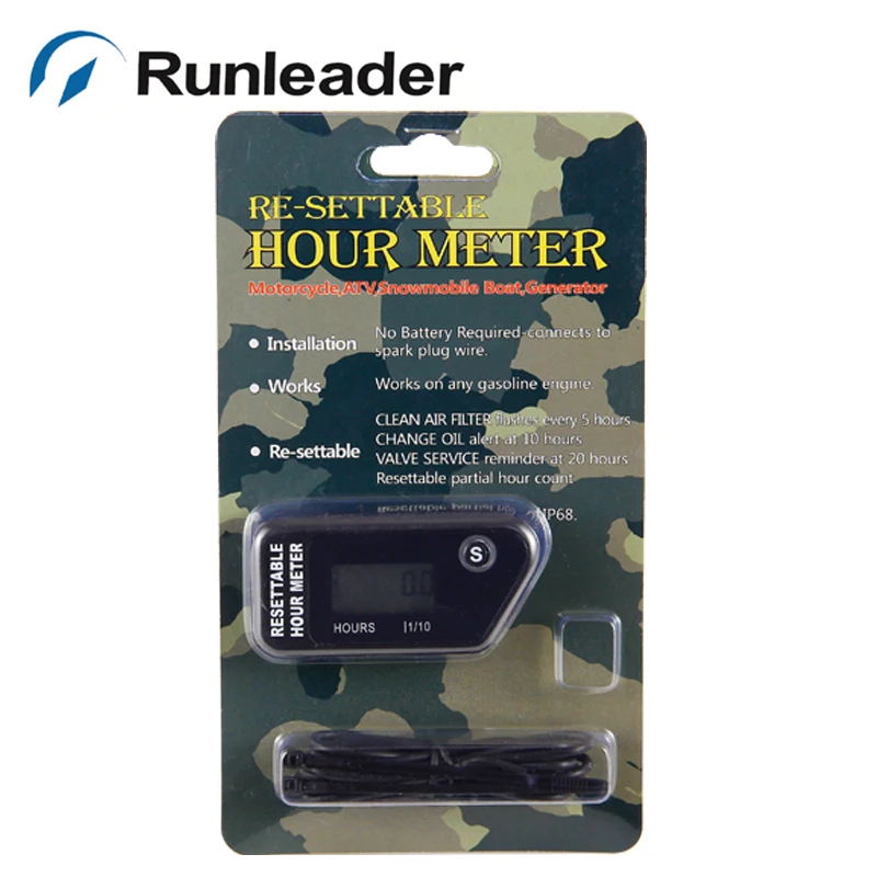 RunleaderResettable lcd Водонепроницаемый hour run беспроводной напоминание о обслуживании