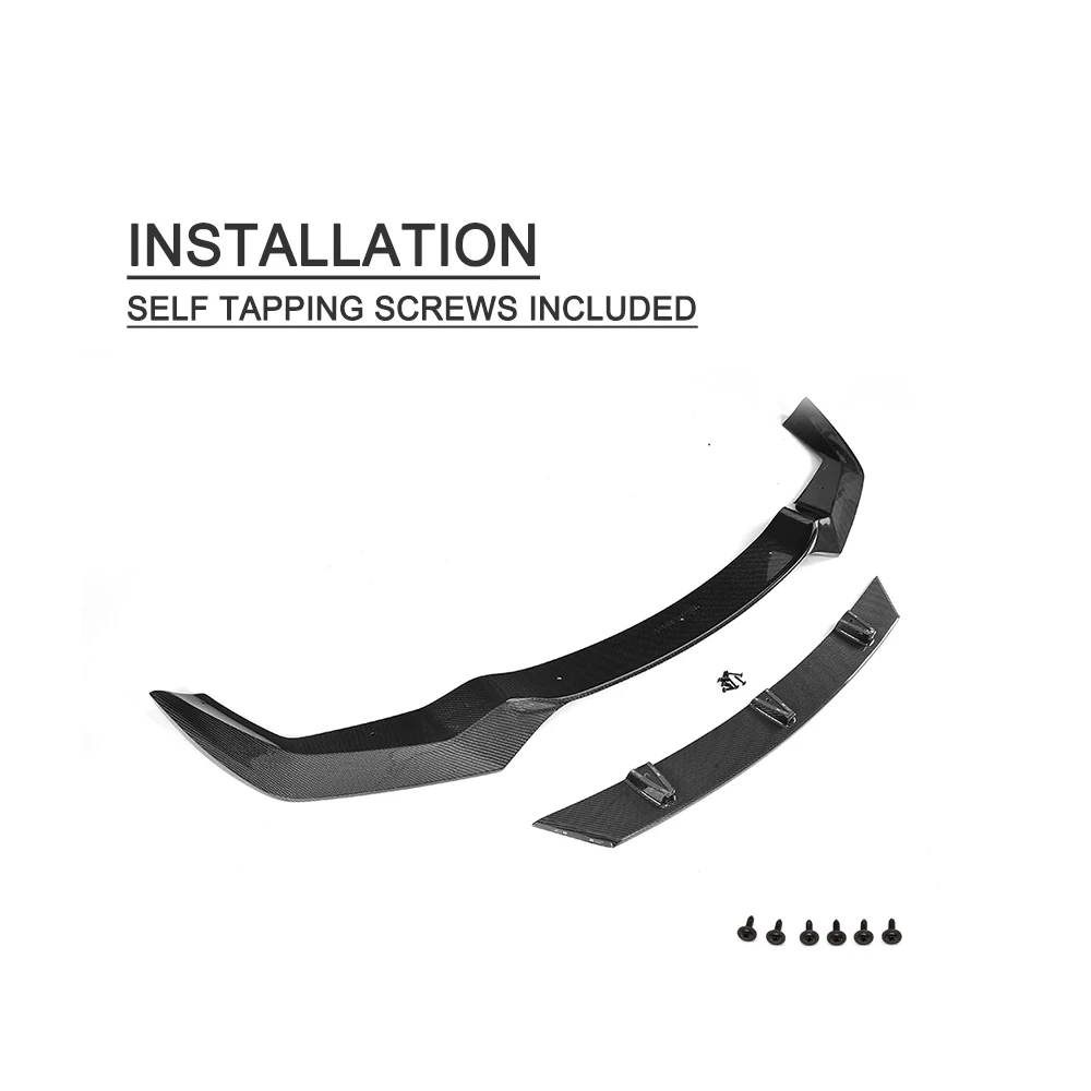 Carbon Fiber Car Racing Front Bumper Lip Spoiler for BMW F87 M2 Base Coupe 2 Door 2016 2017 | Автомобили и мотоциклы