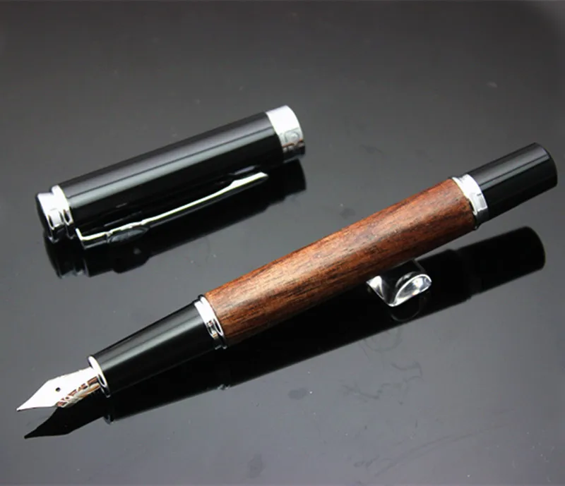 Jinhao Подарочная коробка деревянная авторучка бамбуковая ручка наборы фонтанов подарок на Рождество год свадебный подарок перо для человека рождественский подарок - Цвет: S