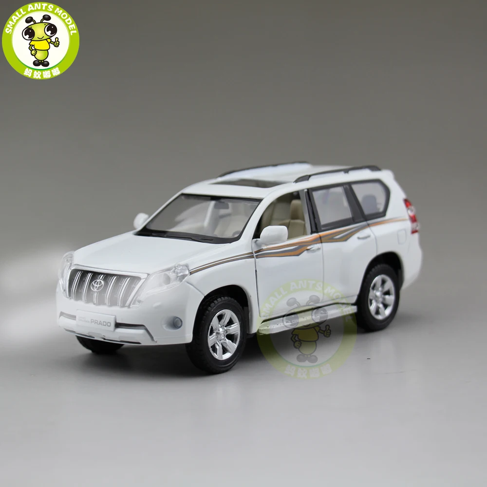 1/32 Land Cruiser Prado Diecast модель автомобиля SUV игрушки для детей дети звук освещение