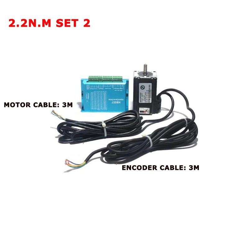 57 Stepper Motor Driver 2.2nm Servo Motor 57HSE2.2N+HBS57 Closed-loop step motor 2.2NM 57 Hybrid closed loop Nema 23 2-phase