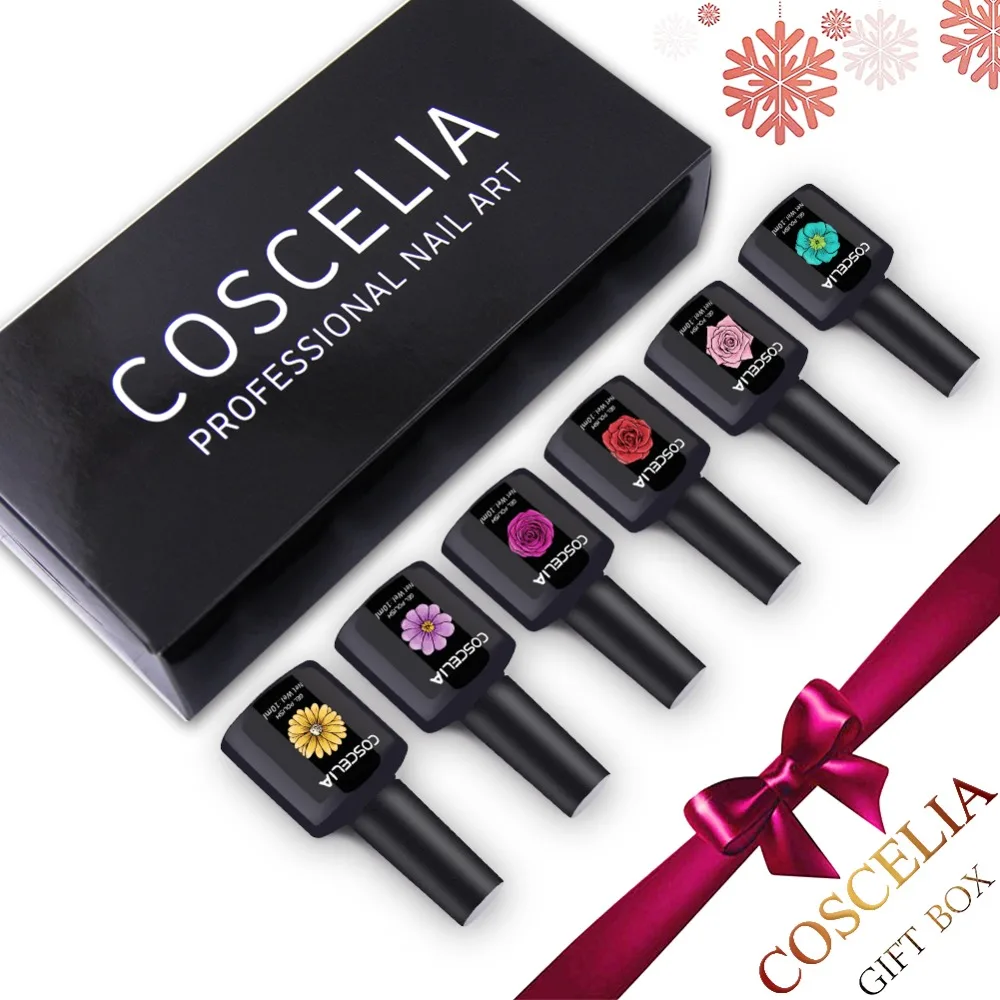 COSCELIA 20/10 шт. Гель лак для ногтей набор 10 мл гель Лаки нейл арта 80 цветов выбора УФ