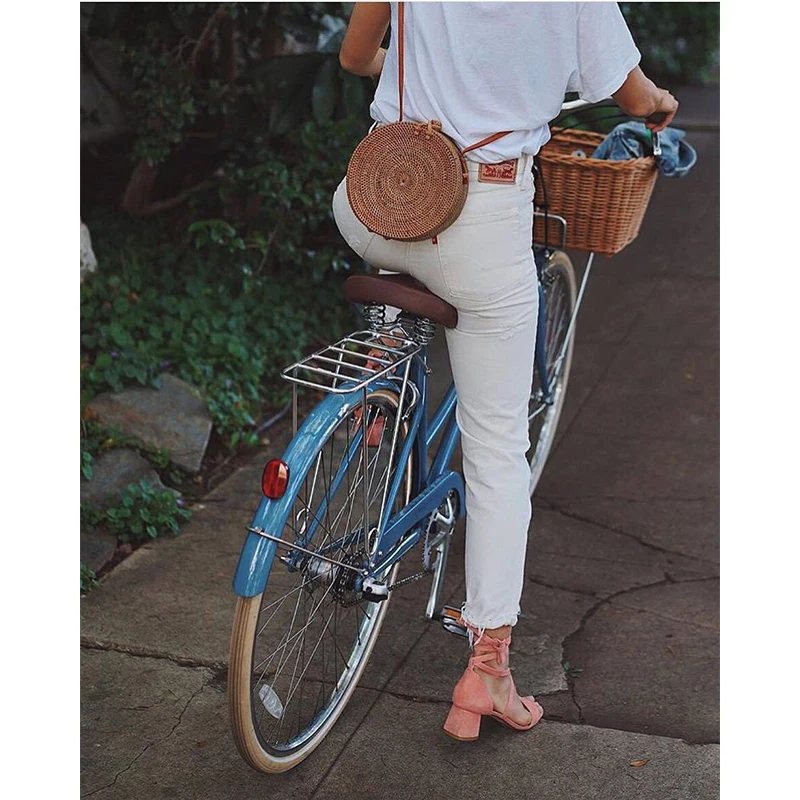 M R.L круглые соломенные сумки женская летняя сумка из ротанга ручная работа