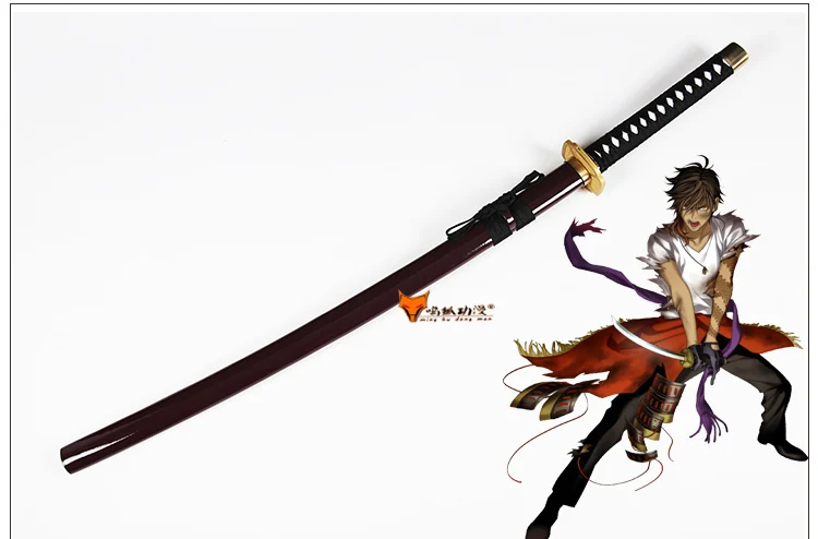 104 см Длина онлайн игры Touken Ranbu меч ОО курикара KATANA косплей реквизит деревянный меч для Хэллоуина вечерние события