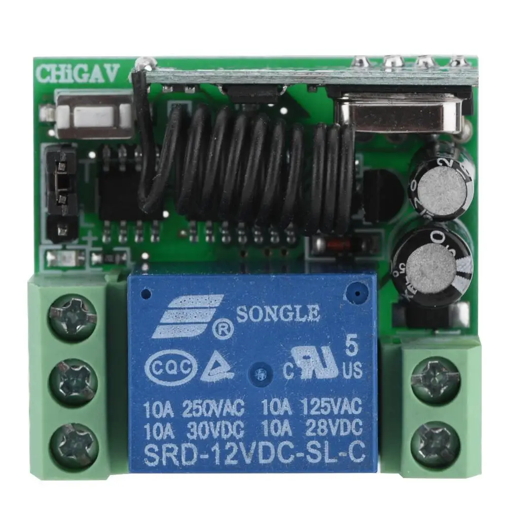 12V одноканальный 433MHz многофункциональный беспроводной пульт дистанционного