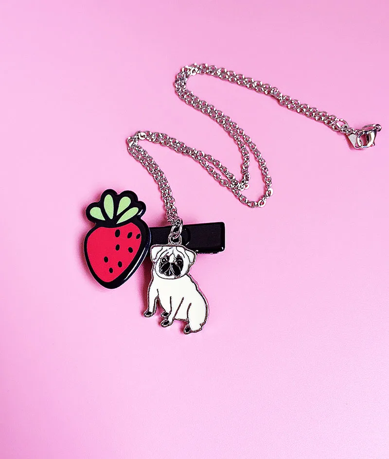 Ювелирные изделия ожерелье Мопс ожерелья и подвески для собак щенков изящное