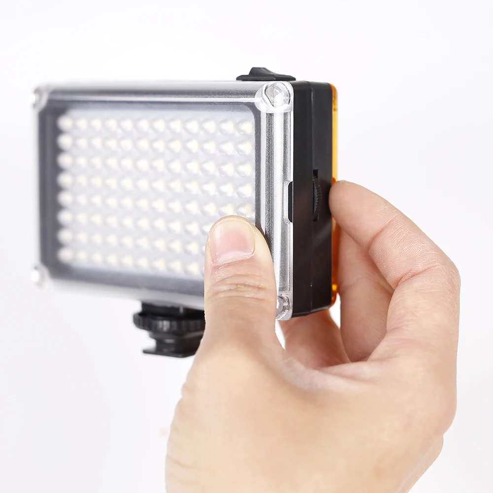 CimaPro 96 LED video light portable selfie fill spotlight with hotshoe for smartphone cellphone camera internet celebrity |