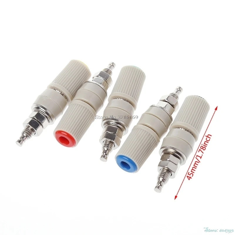 For 1PC High Current 30A M5 Type 4mm Amplifier Female Banana Jack Socket Test Binding Post Promotion | Обустройство дома