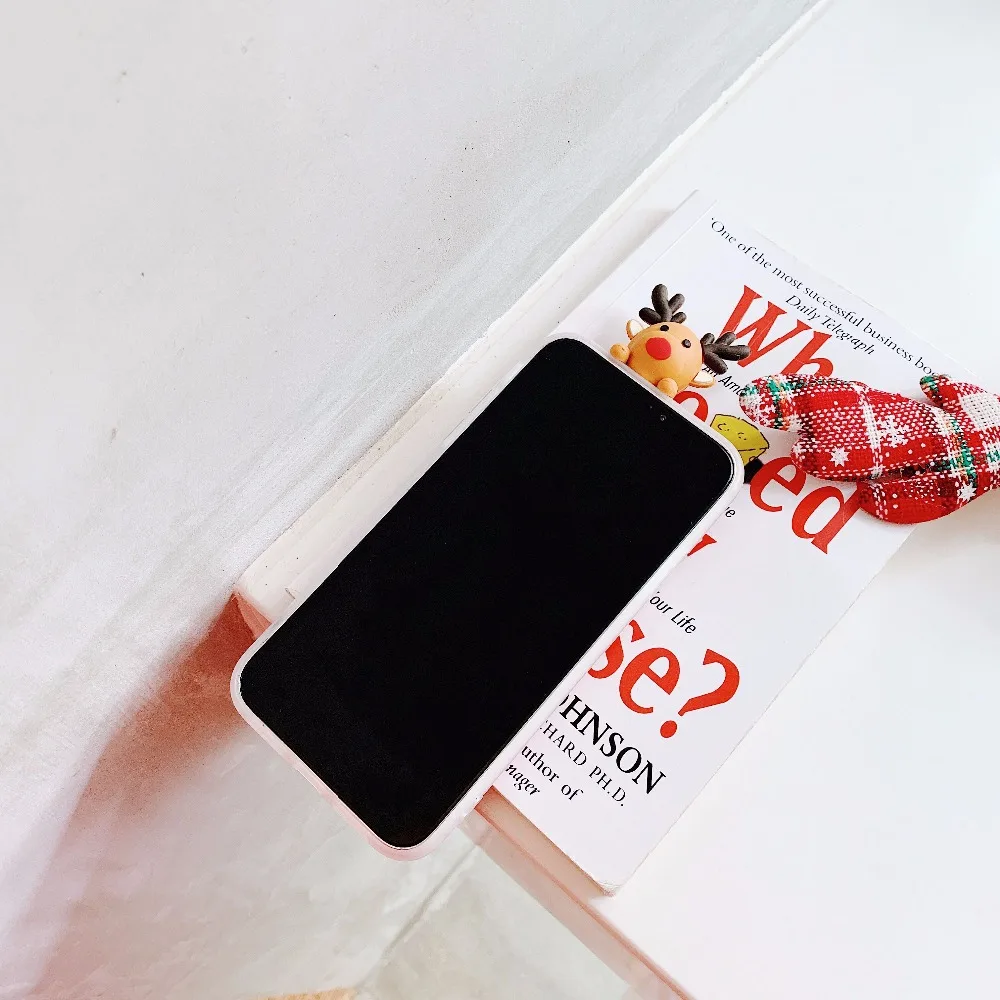 Зимний чехол для телефона iPhone 6 6s Plus 3D милый мягкий 7 8 X Christma Олень XS max XR |