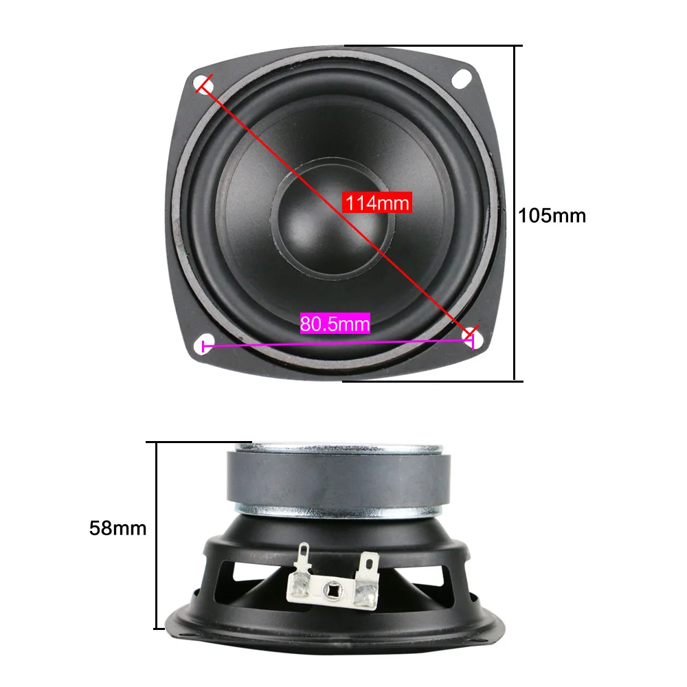 GHXAMP 4 дюймовый 30 Вт водонепроницаемый динамик Midrange бас автомобиль громкий для