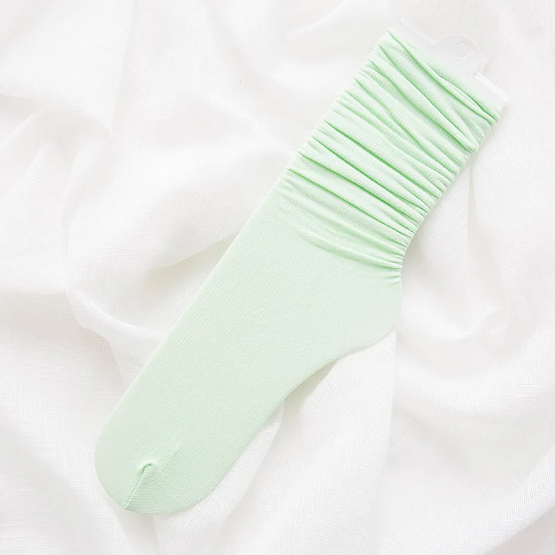 Light Green 1 пара женских носков летние новые длинные носки нейлоновые яркие цвета женские модные мягкие тонкие носки для женщин - Цвет: Light Green